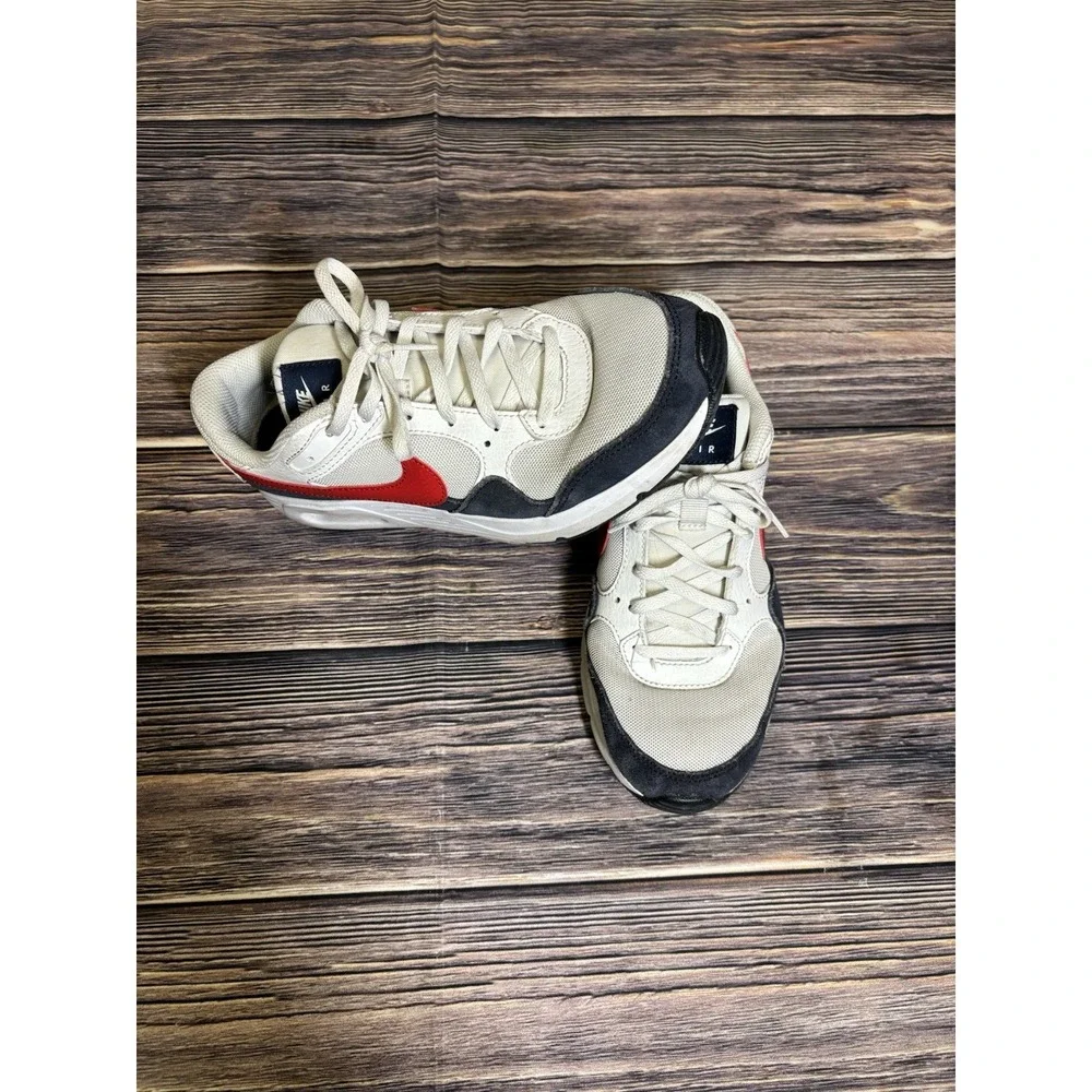 Nike Air Max 6Y Boys Girls Sneakers  White Red Black CZ5358-103 Casual Running